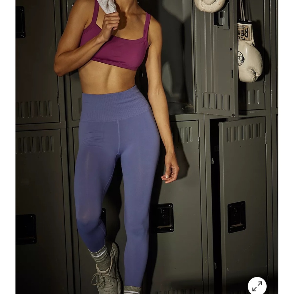 New Free People Movement High-Rise 7/8 Length Good Karma Leggings